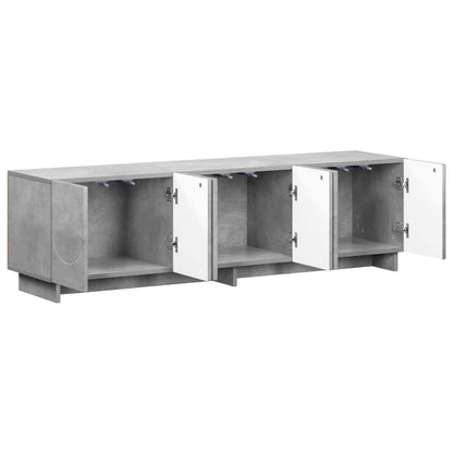 vidaXL TV Stand 140 x 34.5 x 40 cm Concrete Grey Engineered Wood
