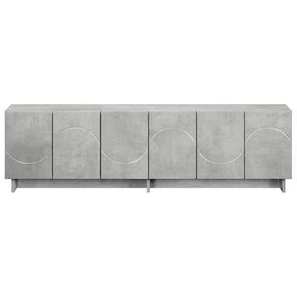 vidaXL TV Stand 140 x 34.5 x 40 cm Concrete Grey Engineered Wood