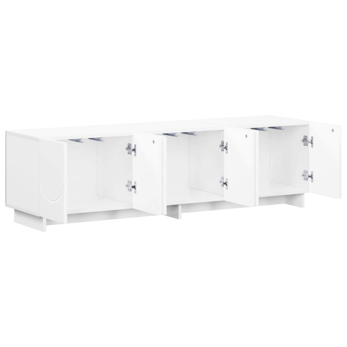 vidaXL TV Stand 140 x 34.5 x 40 cm High Gloss White Engineered Wood
