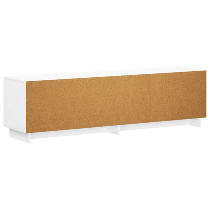 vidaXL TV Stand 140 x 34.5 x 40 cm High Gloss White Engineered Wood