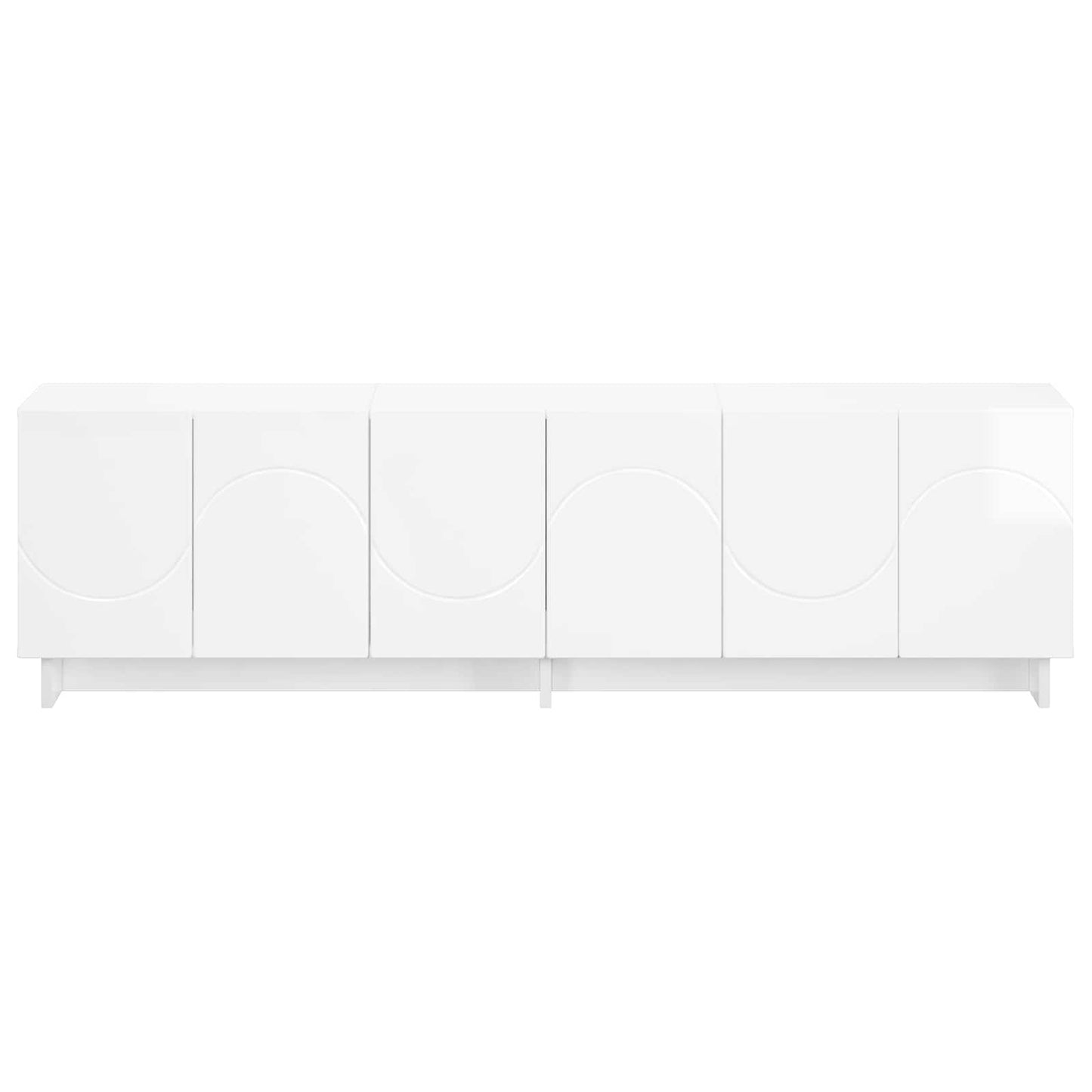 vidaXL TV Stand 140 x 34.5 x 40 cm High Gloss White Engineered Wood