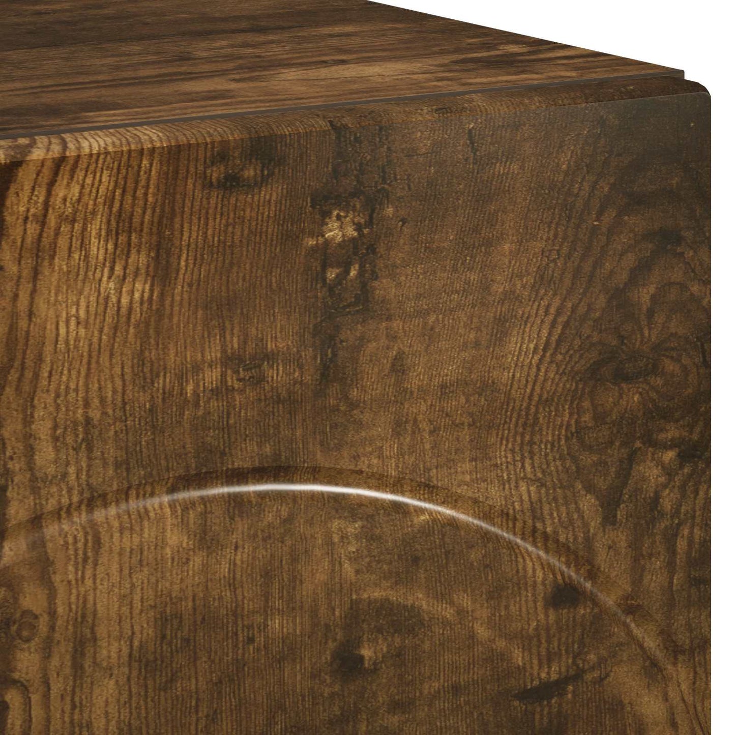 vidaXL TV Stand 140 x 34.5 x 40 cm Smoked Oak Engineered Wood