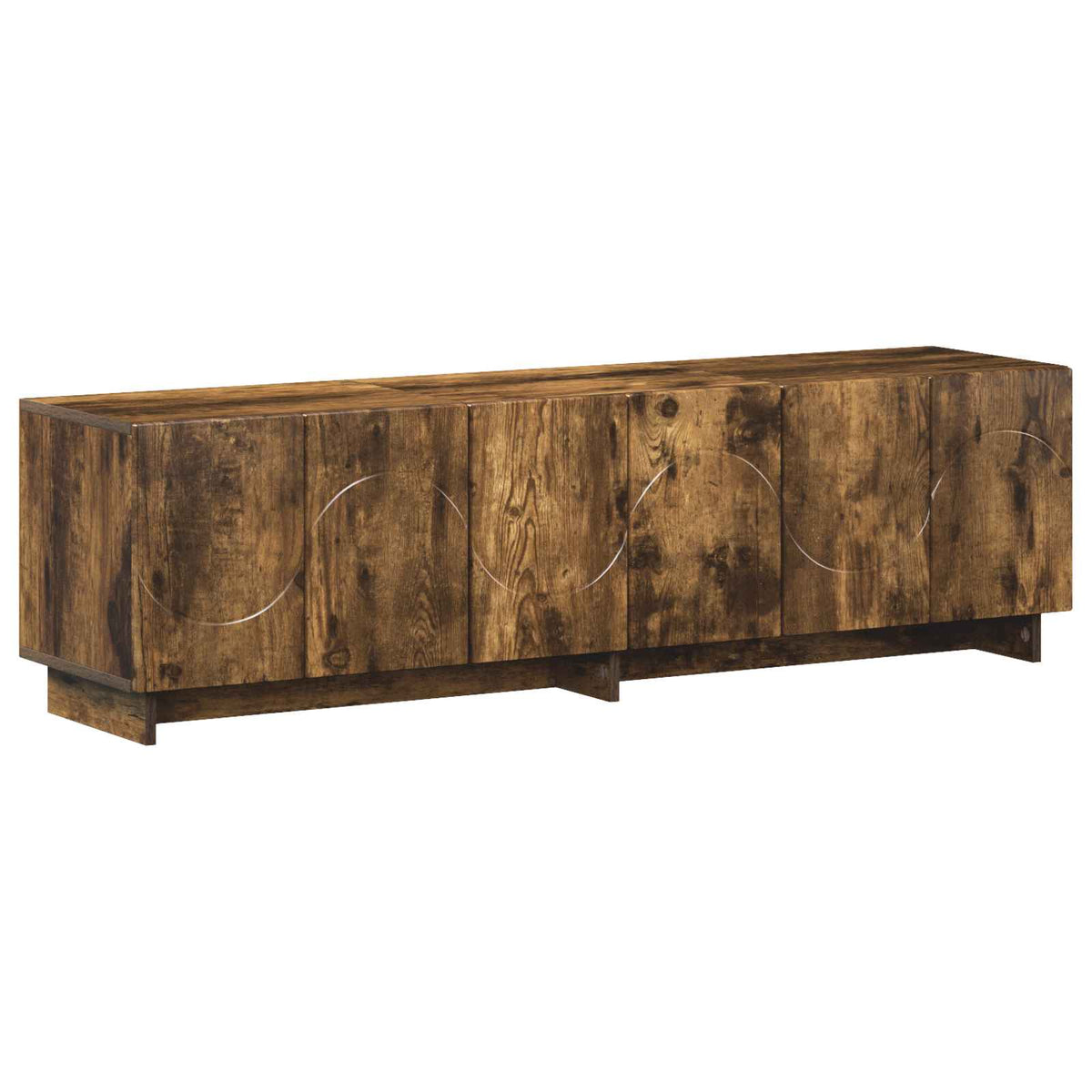 vidaXL TV Stand 140 x 34.5 x 40 cm Smoked Oak Engineered Wood