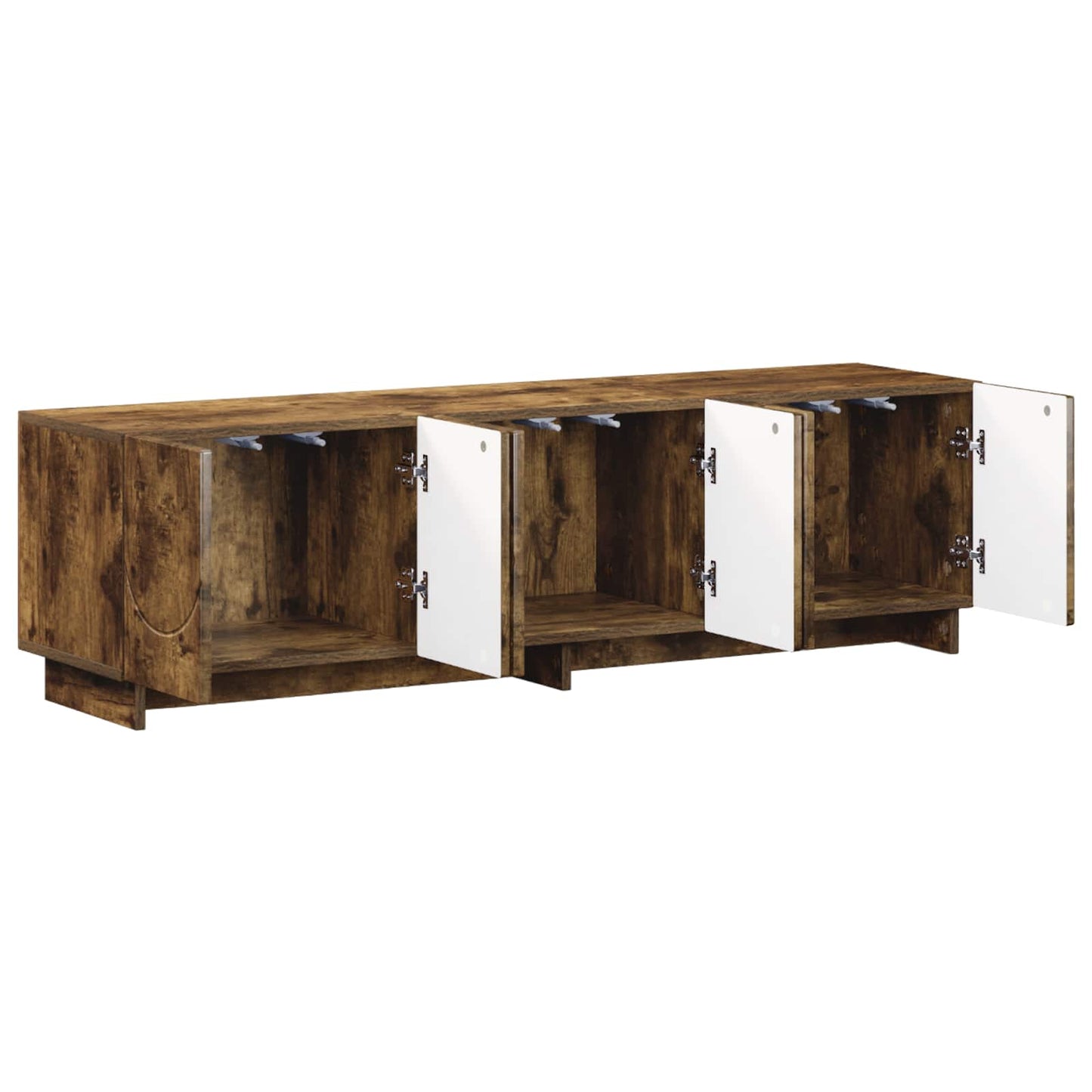 vidaXL TV Stand 140 x 34.5 x 40 cm Smoked Oak Engineered Wood