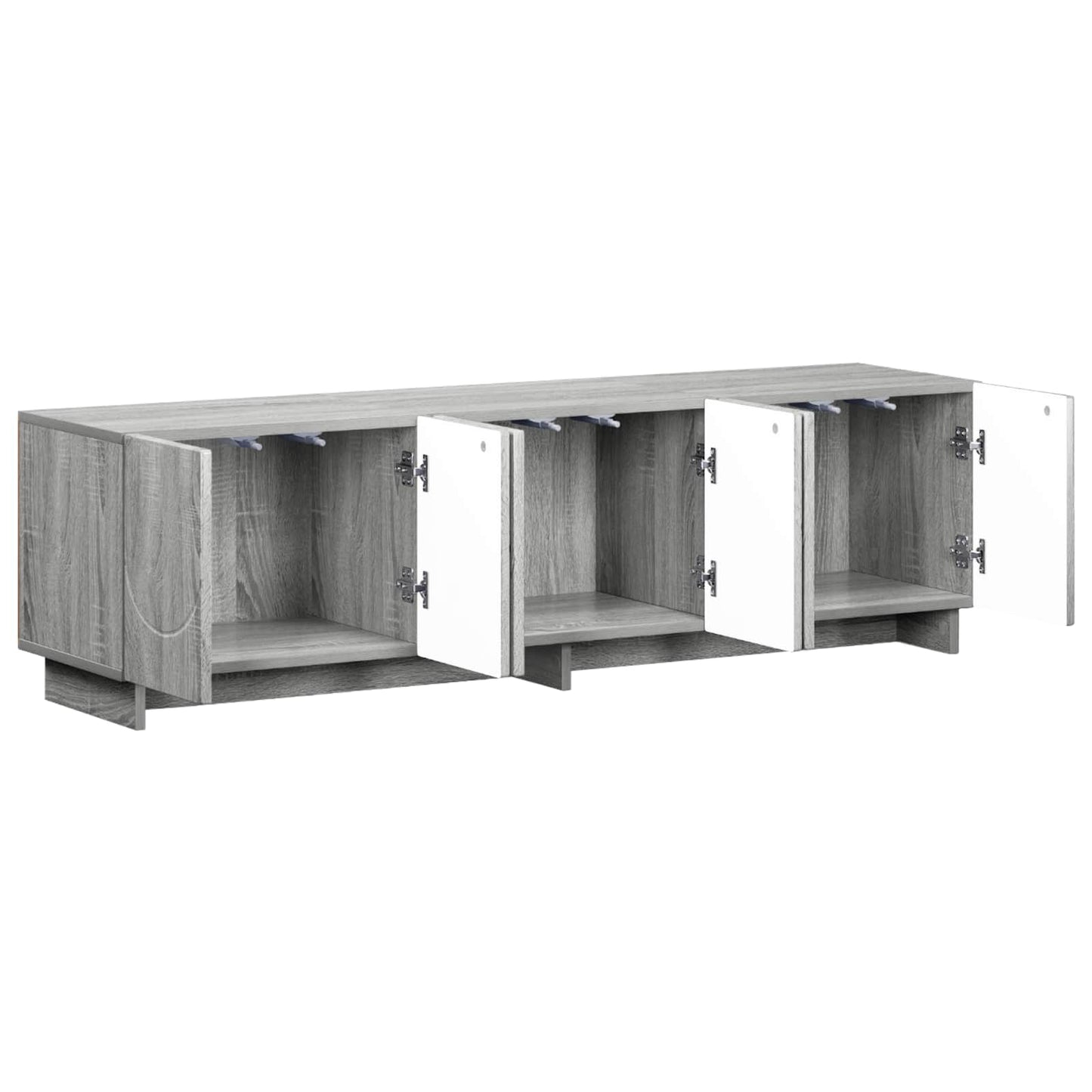 vidaXL TV Stand 140 x 34.5 x 40 cm Grey Sonoma Engineered Wood