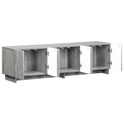 vidaXL TV Stand 140 x 34.5 x 40 cm Grey Sonoma Engineered Wood