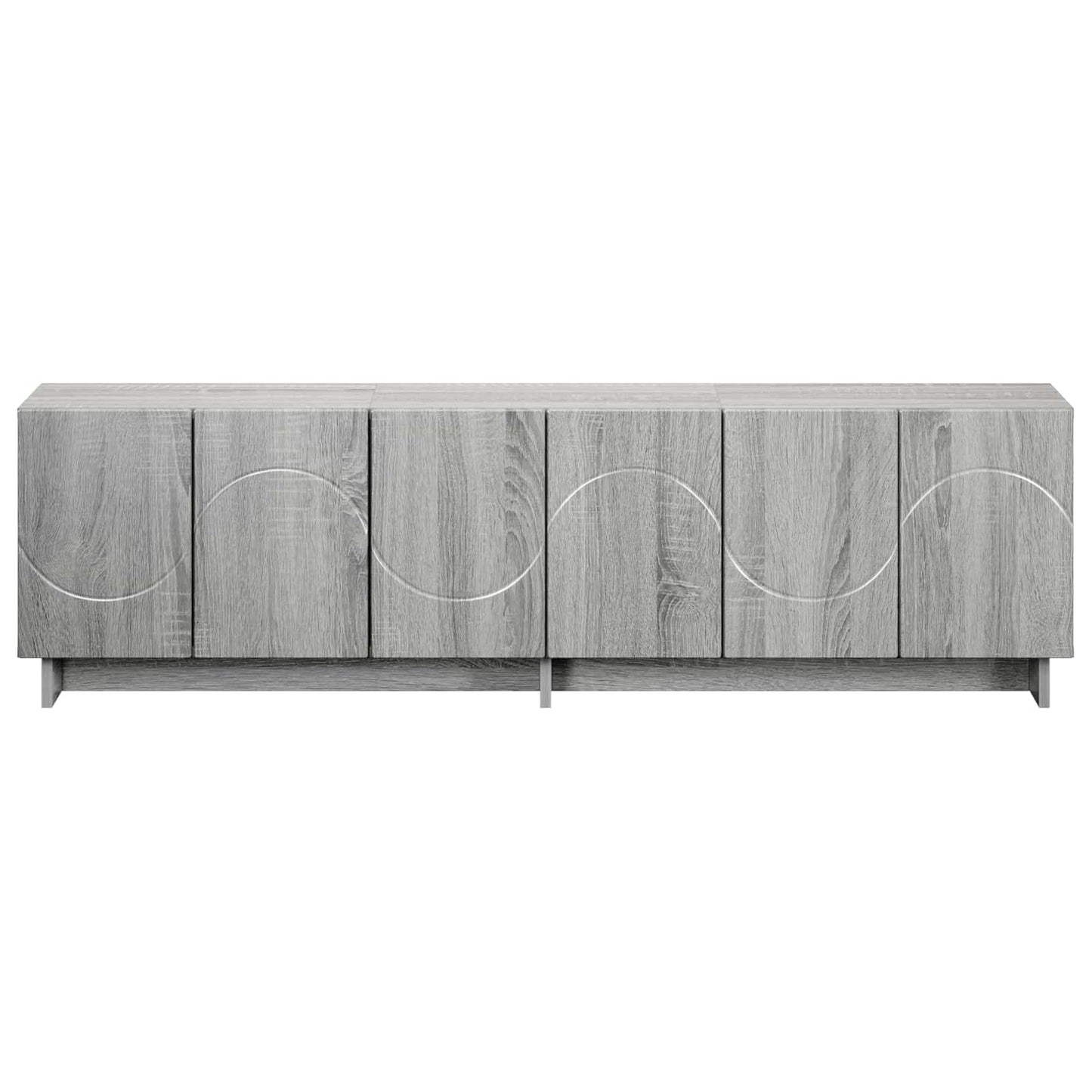 vidaXL TV Stand 140 x 34.5 x 40 cm Grey Sonoma Engineered Wood