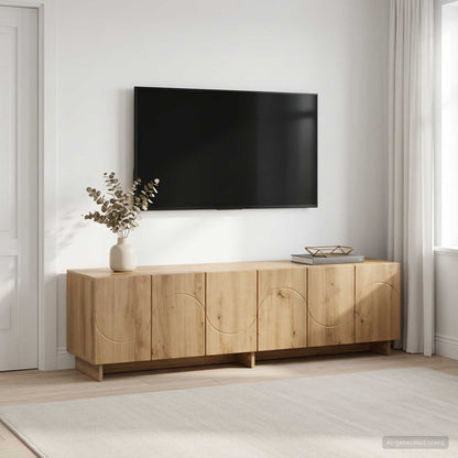 vidaXL TV Stand 140 x 34.5 x 40 cm Artisan Oak Engineered Wood