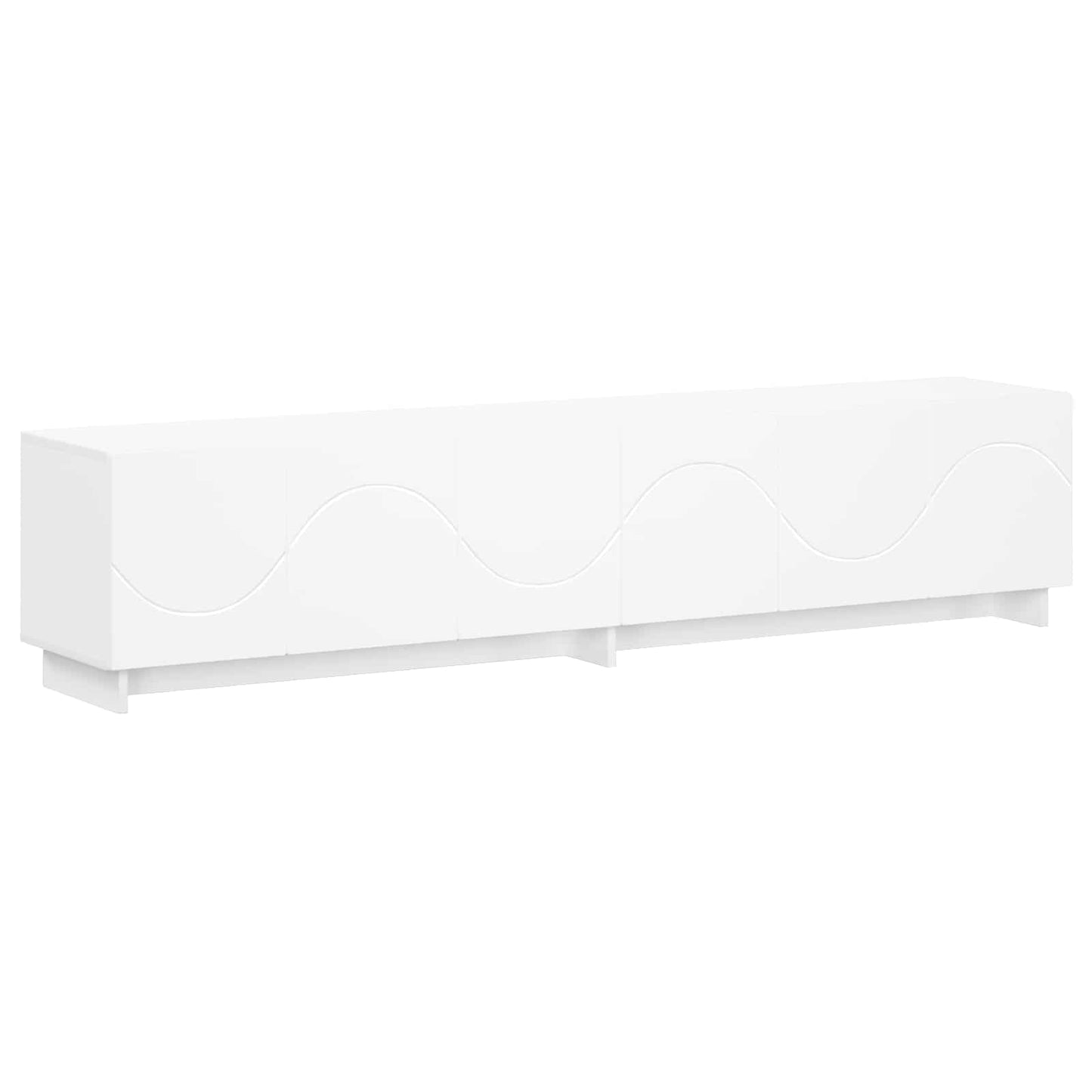 vidaXL TV Stand 180 x 34.5 x 40 cm White Engineered Wood