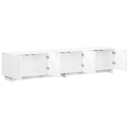 vidaXL TV Stand 180 x 34.5 x 40 cm White Engineered Wood