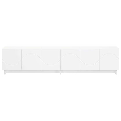 vidaXL TV Stand 180 x 34.5 x 40 cm White Engineered Wood