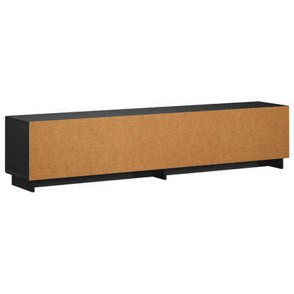 vidaXL TV Stand 180 x 34.5 x 40 cm Black Engineered Wood