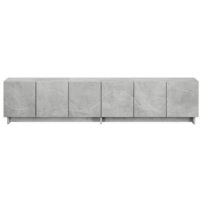 vidaXL TV Stand 180 x 34.5 x 40 cm Concrete Grey Engineered Wood