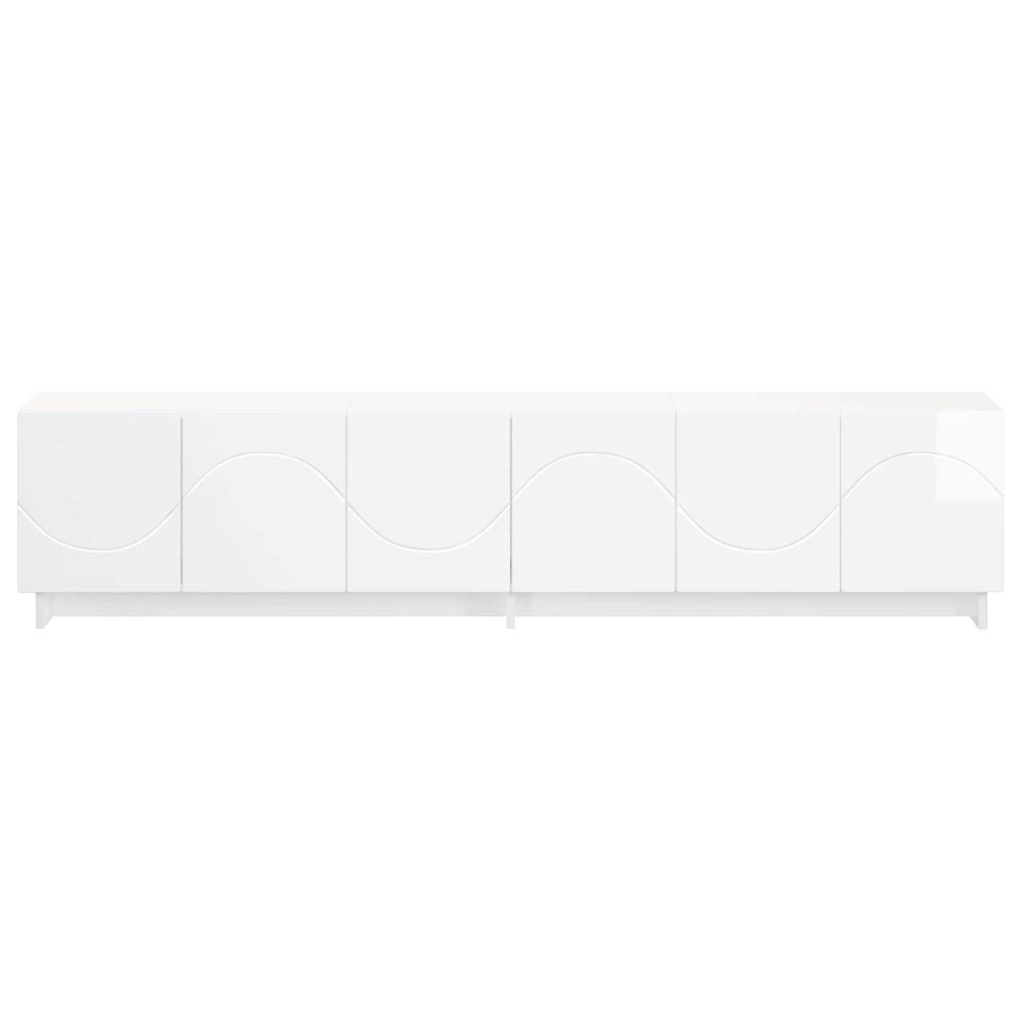 vidaXL TV Stand 180 x 34.5 x 40 cm High Gloss White Engineered Wood