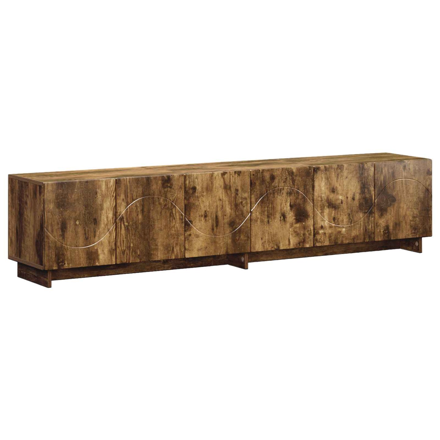 vidaXL TV Stand 180 x 34.5 x 40 cm Smoked Oak Engineered Wood