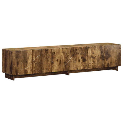 vidaXL TV Stand 180 x 34.5 x 40 cm Smoked Oak Engineered Wood