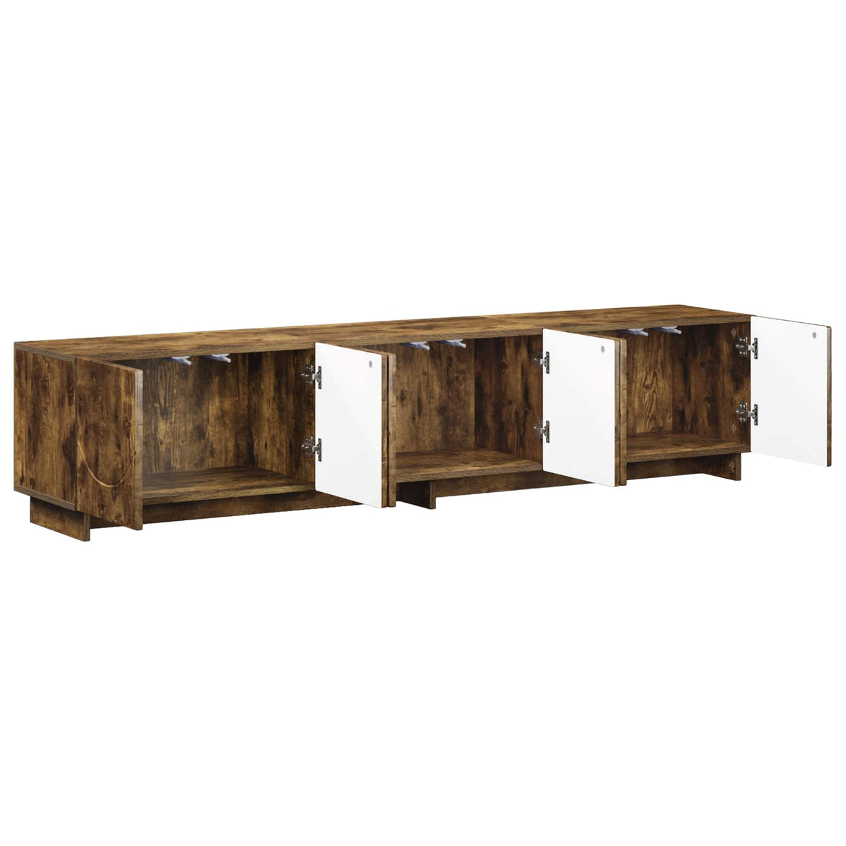 vidaXL TV Stand 180 x 34.5 x 40 cm Smoked Oak Engineered Wood