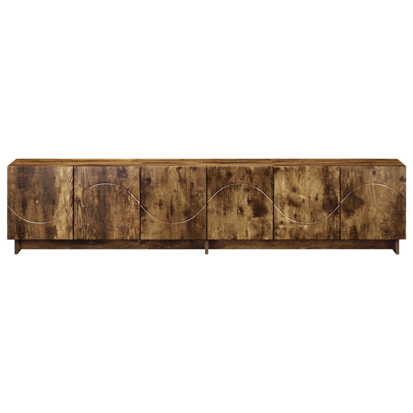 vidaXL TV Stand 180 x 34.5 x 40 cm Smoked Oak Engineered Wood