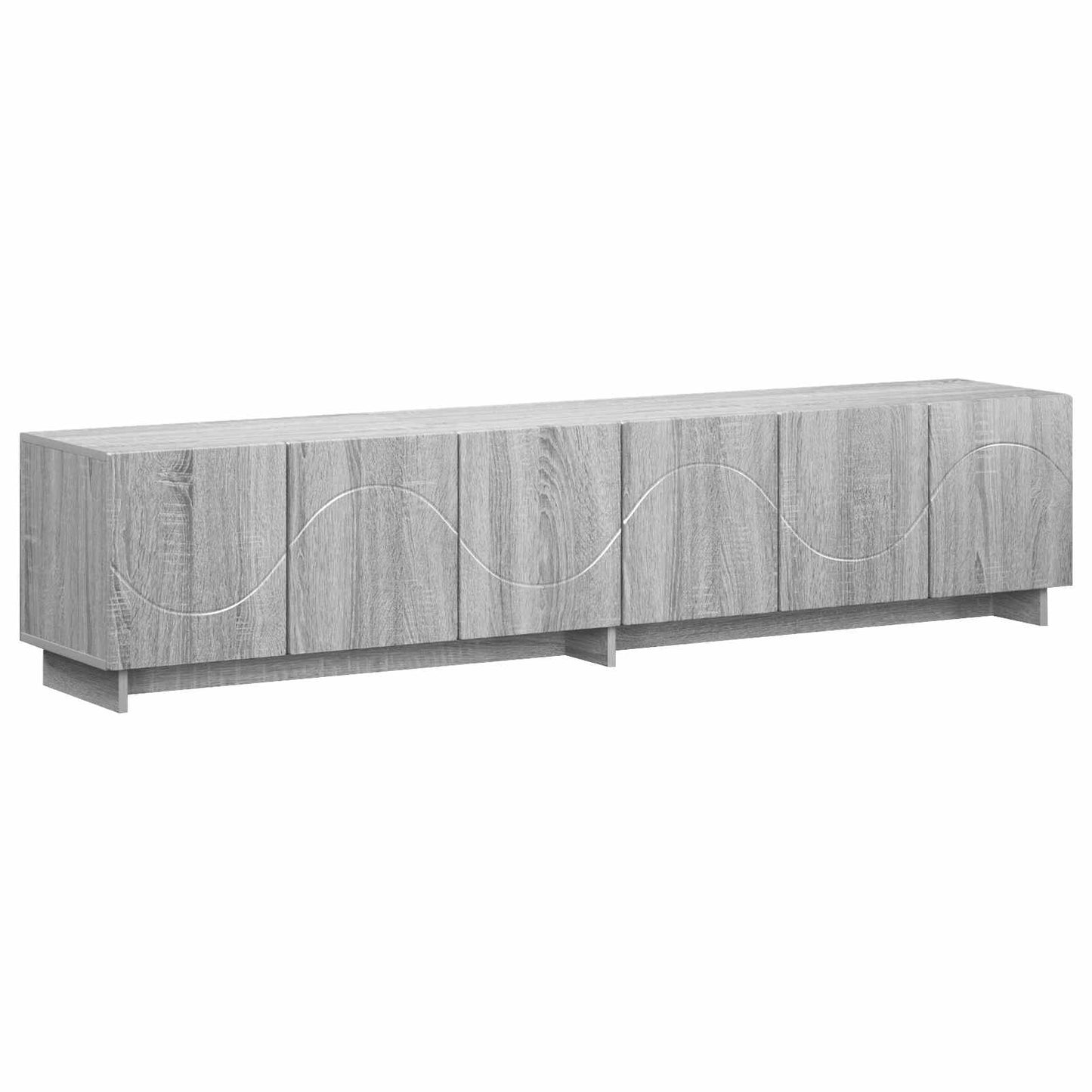 vidaXL TV Stand 180 x 34.5 x 40 cm Grey Sonoma Engineered Wood