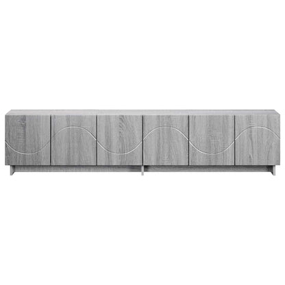 vidaXL TV Stand 180 x 34.5 x 40 cm Grey Sonoma Engineered Wood
