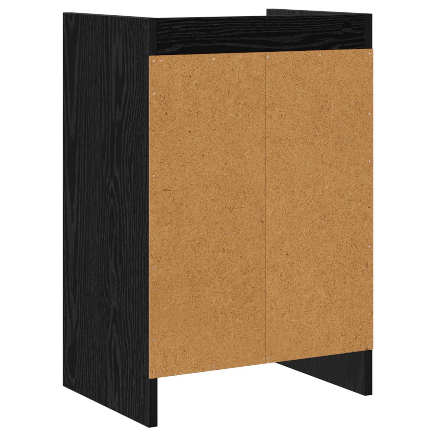 vidaXL Bedside Tables Black Oak 40 x 30 x 60 cm Engineered Wood
