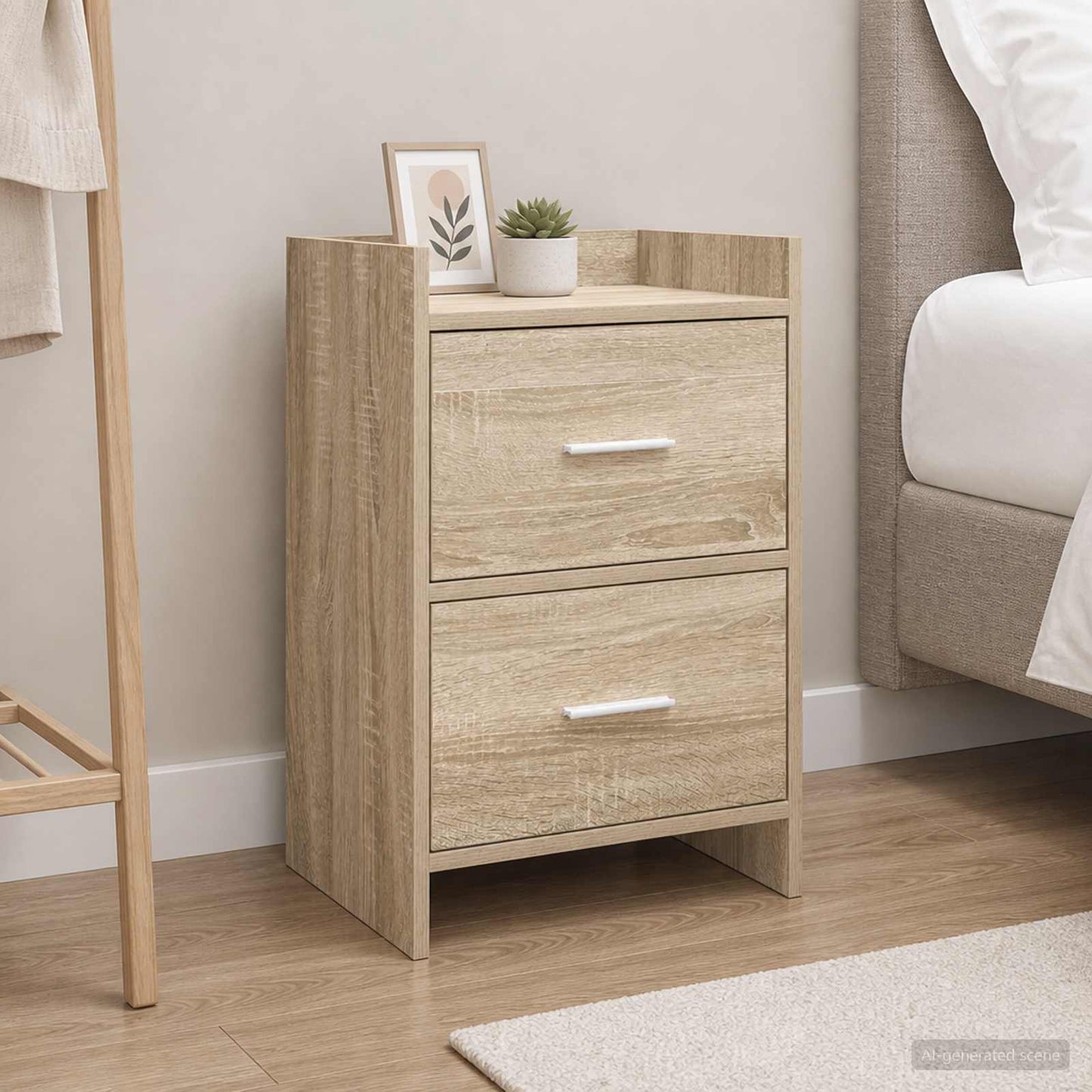 vidaXL Bedside Tables 2 pcs Sonoma Oak 40 x 30 x 60 cm Engineered Wood