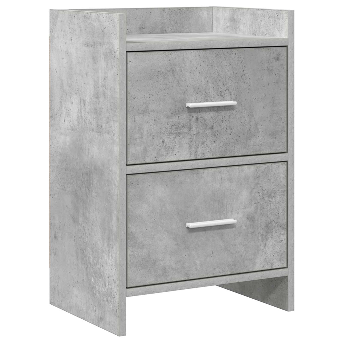 vidaXL Bedside Tables Concrete Grey 40 x 30 x 60 cm Engineered Wood