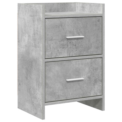 vidaXL Bedside Tables Concrete Grey 40 x 30 x 60 cm Engineered Wood