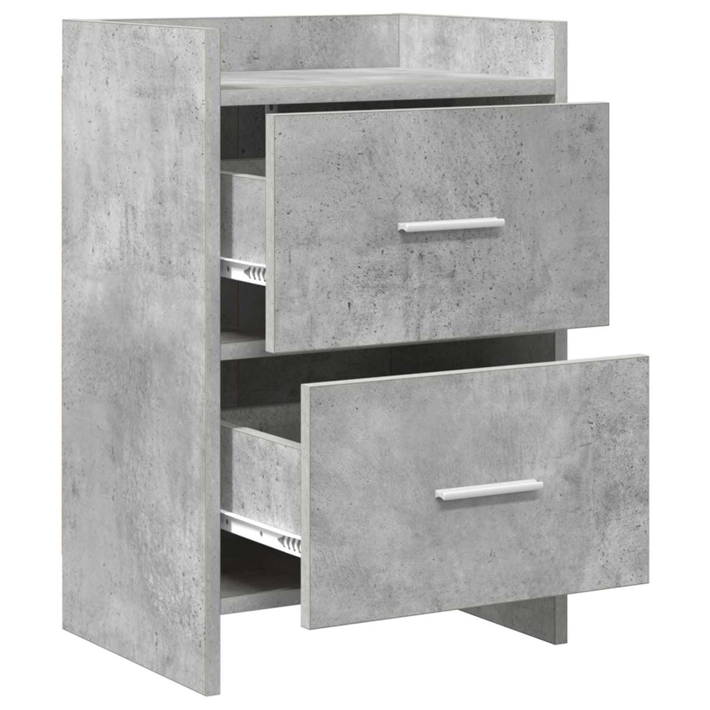 vidaXL Bedside Tables Concrete Grey 40 x 30 x 60 cm Engineered Wood
