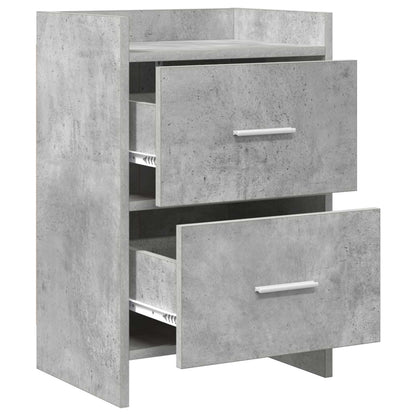 vidaXL Bedside Tables Concrete Grey 40 x 30 x 60 cm Engineered Wood