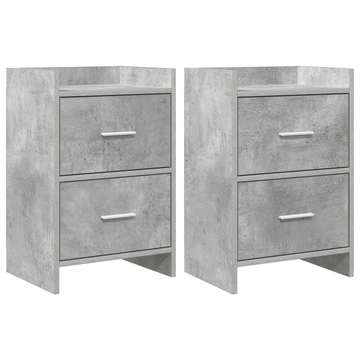 vidaXL Bedside Tables 2 pcs Concrete Grey 40 x 30 x 60 cm