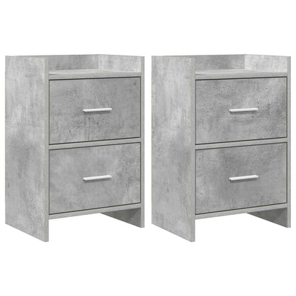 vidaXL Bedside Tables 2 pcs Concrete Grey 40 x 30 x 60 cm