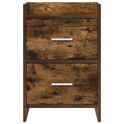 vidaXL Bedside Tables Smoked Oak 40 x 30 x 60 cm Engineered Wood