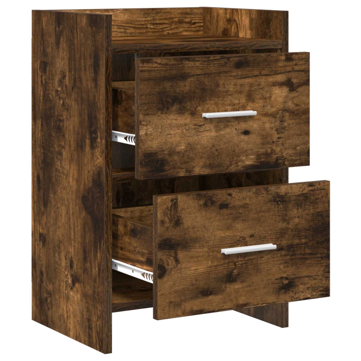 vidaXL Bedside Tables 2 pcs Smoked Oak 40 x 30 x 60 cm Engineered Wood