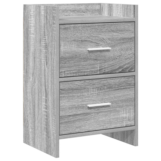 vidaXL Bedside Tables Grey Sonoma 40 x 30 x 60 cm Engineered Wood