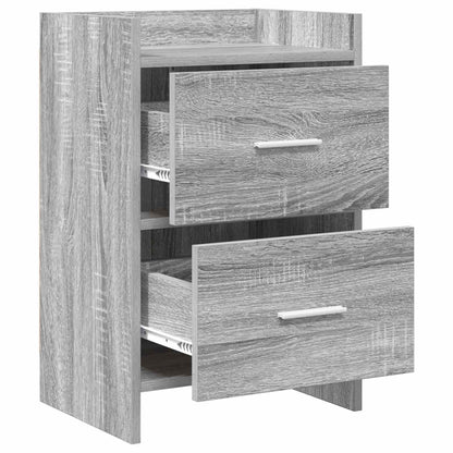 vidaXL Bedside Tables Grey Sonoma 40 x 30 x 60 cm Engineered Wood