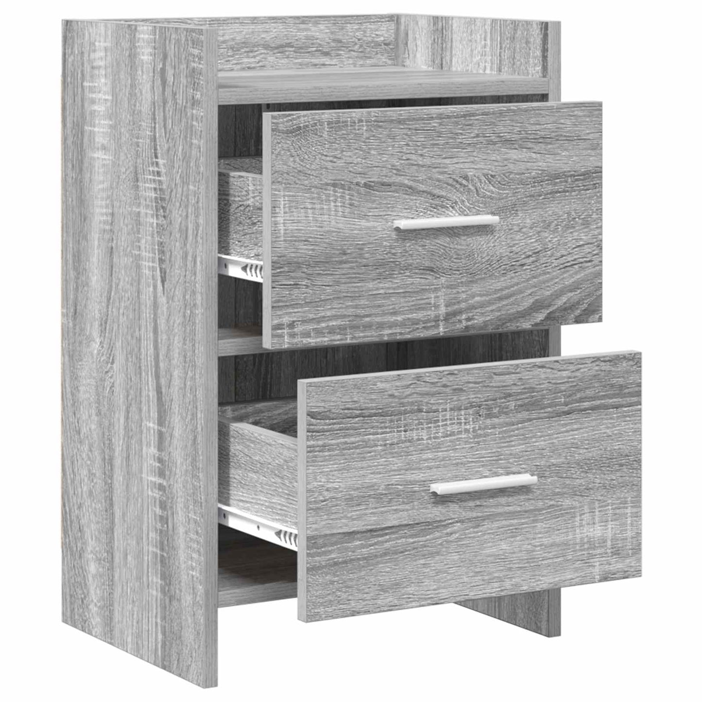 vidaXL Bedside Tables 2 pcs Grey Sonoma 40 x 30 x 60 cm