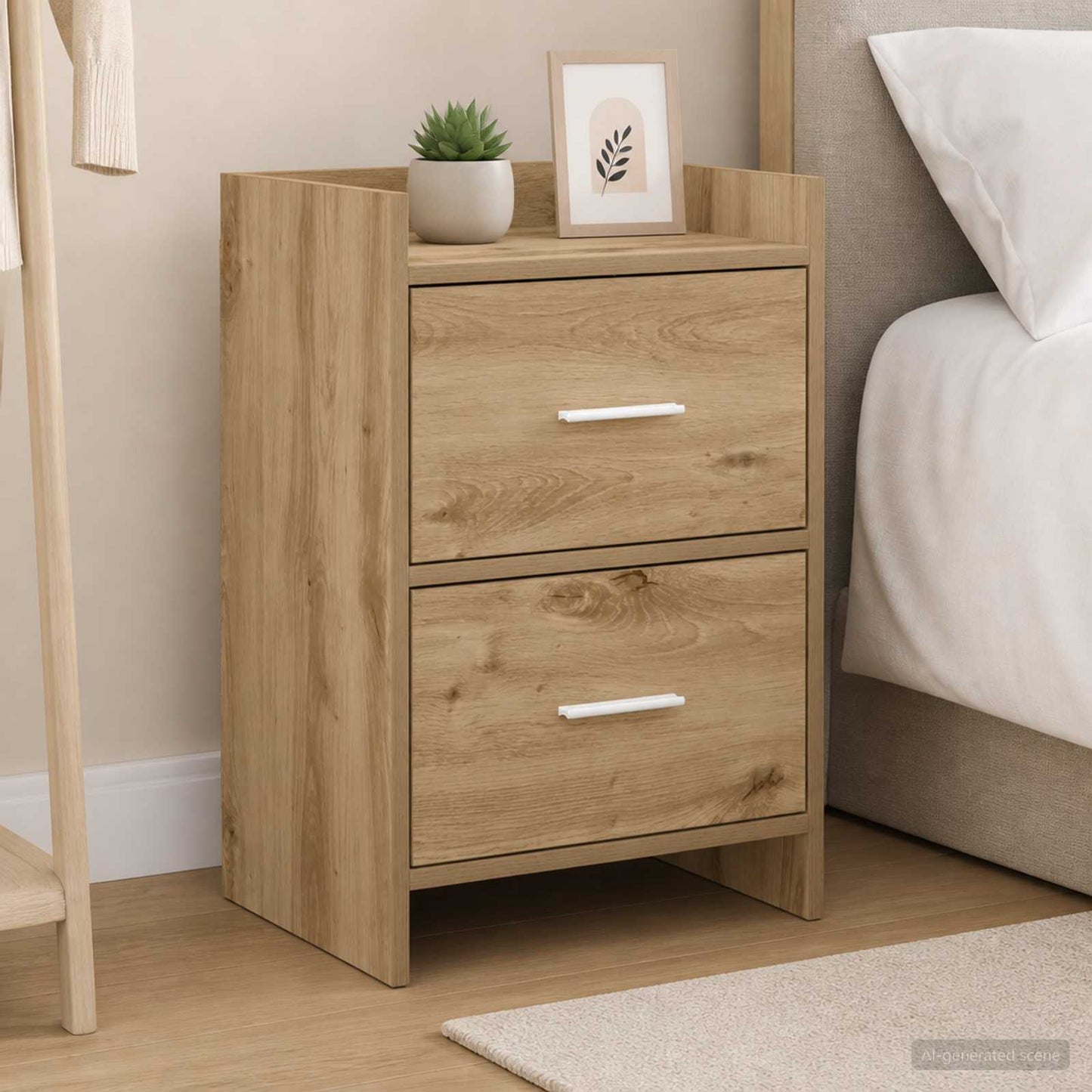 vidaXL Bedside Tables Artisan Oak 40 x 30 x 60 cm Engineered Wood