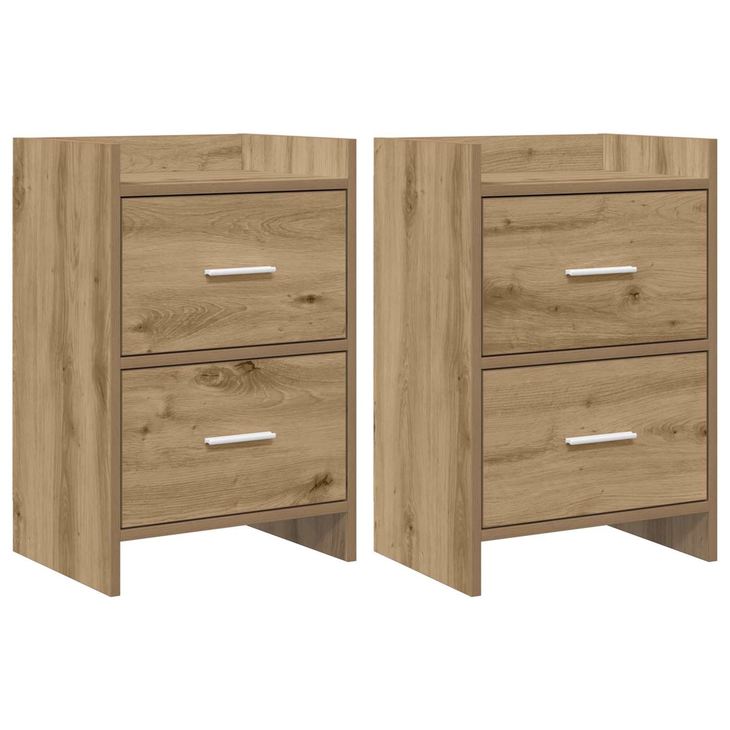 vidaXL Bedside Tables 2 pcs Artisan Oak 40 x 30 x 60 cm