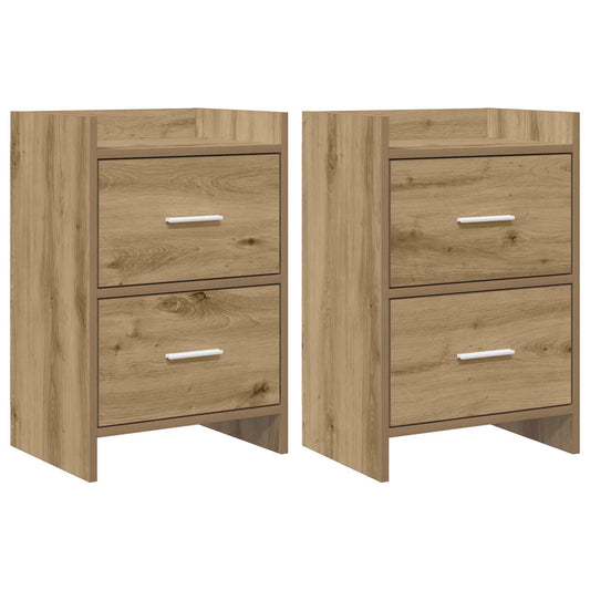 vidaXL Bedside Tables 2 pcs Artisan Oak 40 x 30 x 60 cm