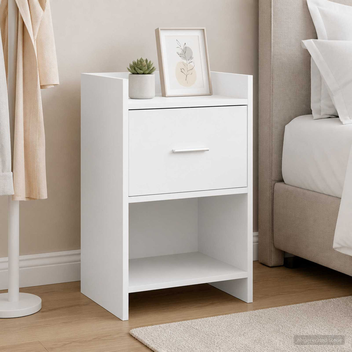vidaXL Bedside Tables White 40 x 30 x 60 cm Engineered Wood