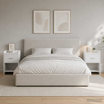 vidaXL Bedside Tables 2 pcs White 40 x 30 x 60 cm Engineered Wood