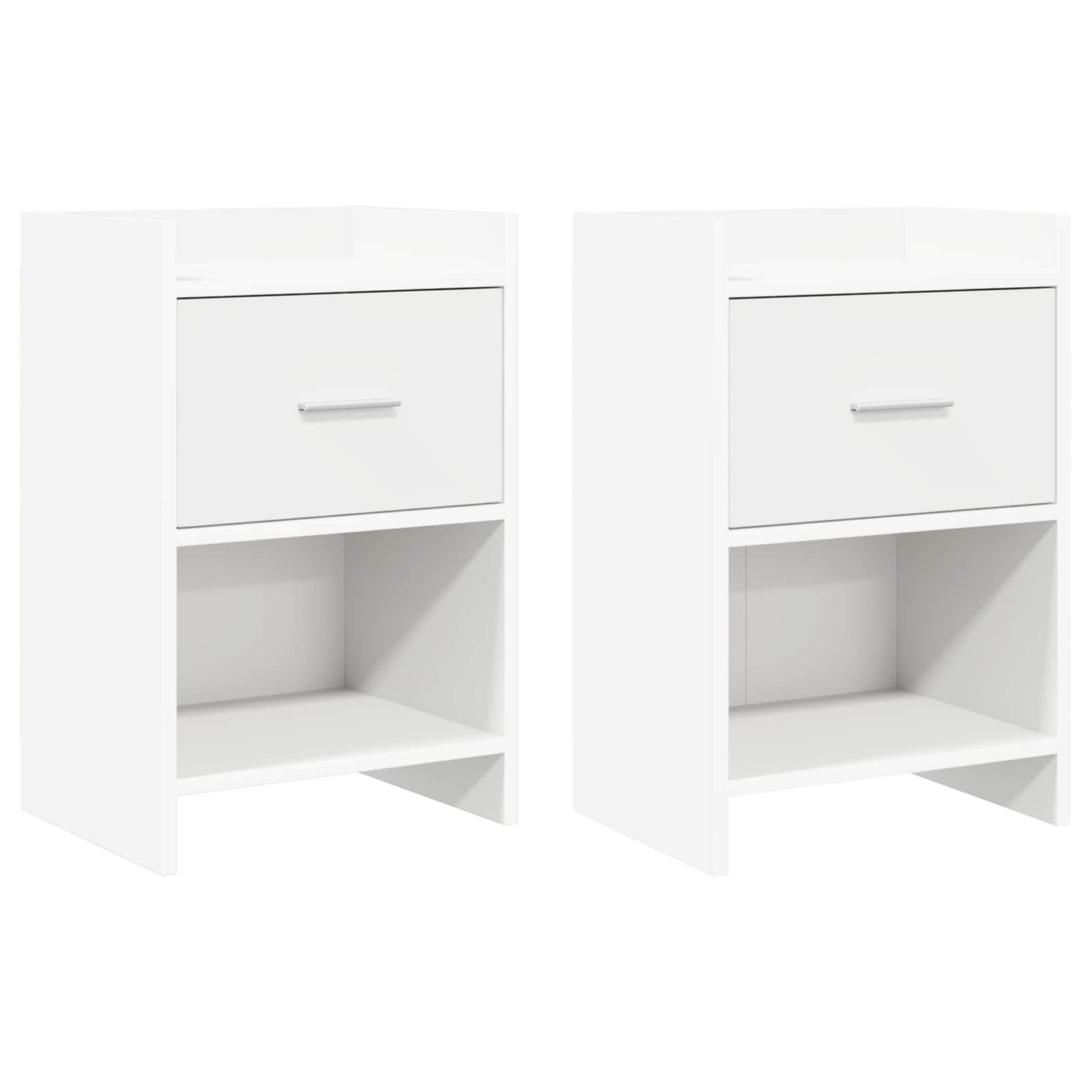 vidaXL Bedside Tables 2 pcs White 40 x 30 x 60 cm Engineered Wood