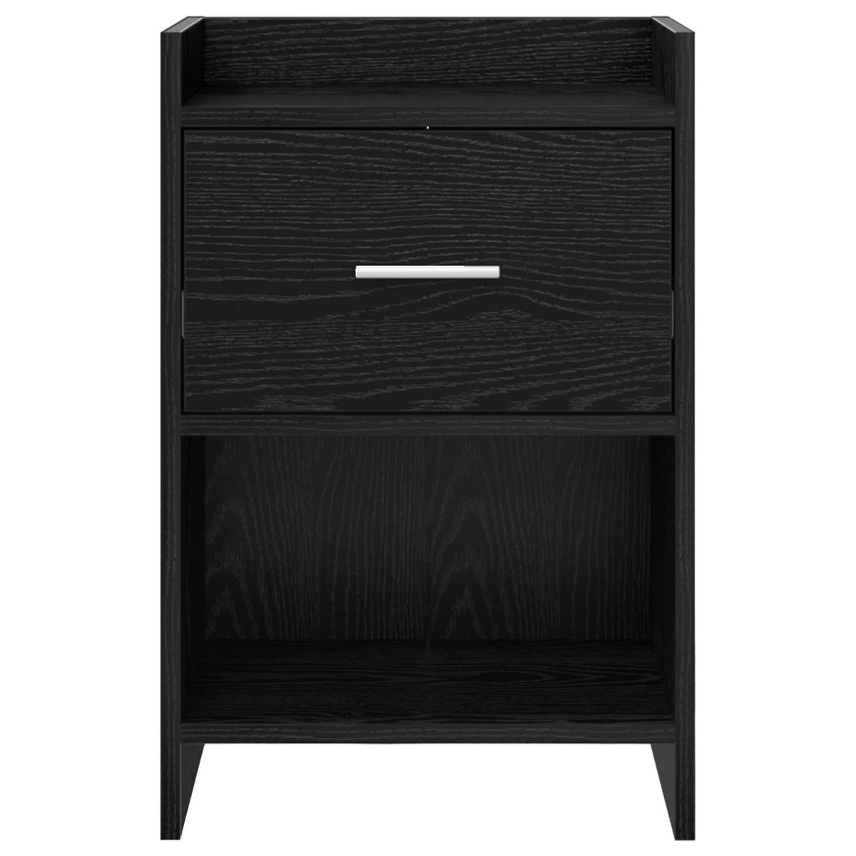 vidaXL Bedside Tables 2 pcs Black Oak 40 x 30 x 60 cm Engineered Wood