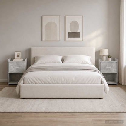 vidaXL Bedside Tables 2 pcs Concrete Grey 40 x 30 x 60 cm