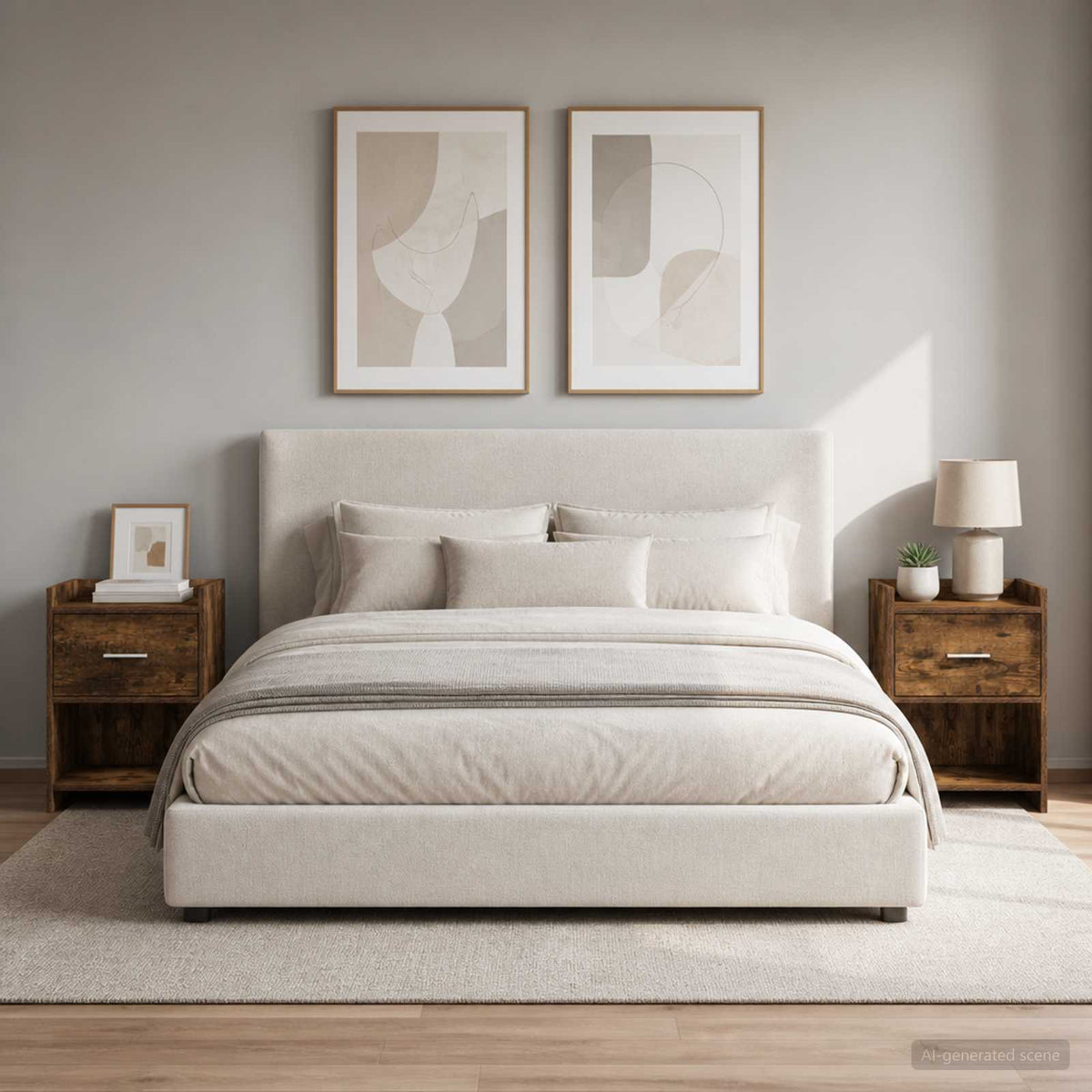 vidaXL Bedside Tables 2 pcs Smoked Oak 40 x 30 x 60 cm Engineered Wood