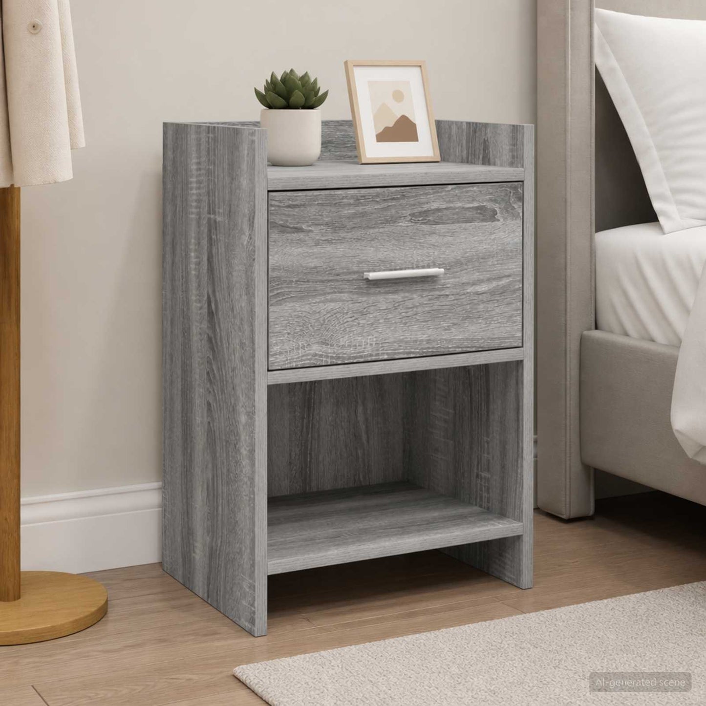 vidaXL Bedside Tables Grey Sonoma 40 x 30 x 60 cm Engineered Wood