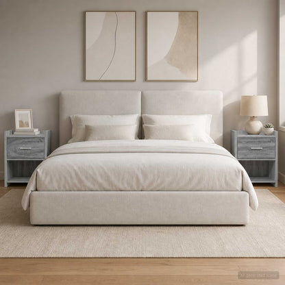 vidaXL Bedside Tables 2 pcs Grey Sonoma 40 x 30 x 60 cm
