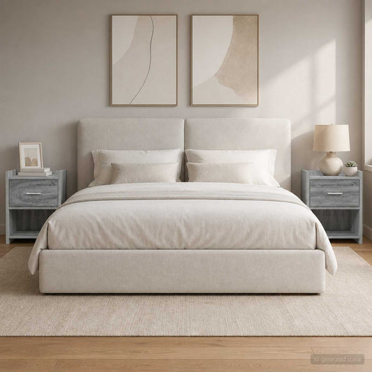 vidaXL Bedside Tables 2 pcs Grey Sonoma 40 x 30 x 60 cm