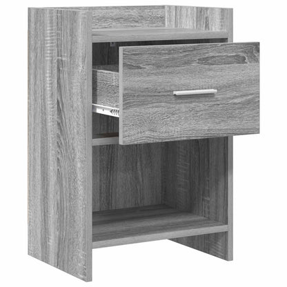 vidaXL Bedside Tables 2 pcs Grey Sonoma 40 x 30 x 60 cm